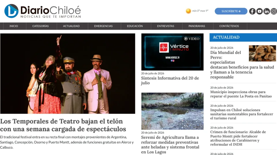 Captura de Diario Chiloé