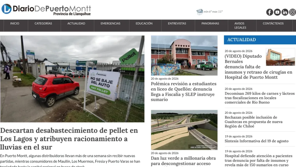 Captura de Diario de Puerto Montt