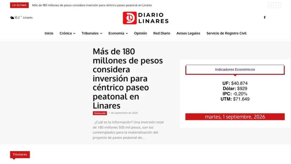 Captura de Diario Linares