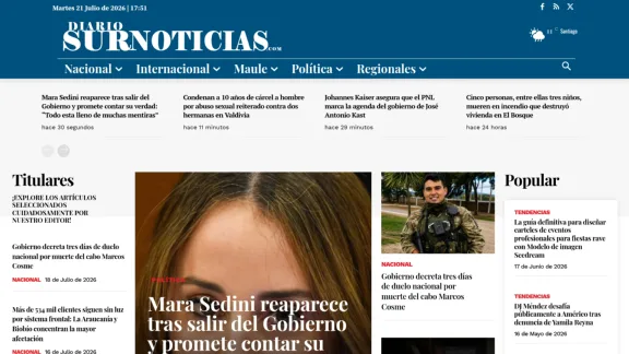 Captura de Diario Sur Noticias