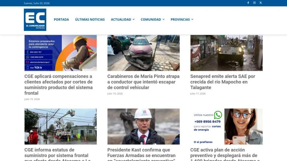 Captura de El Comunicador