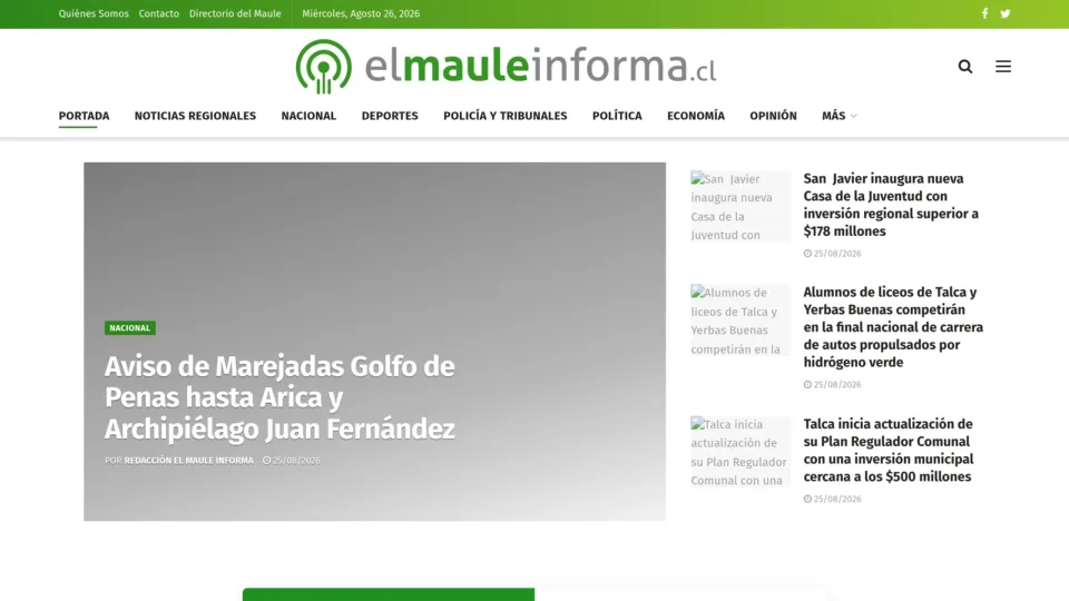 Captura de El Maule Informa