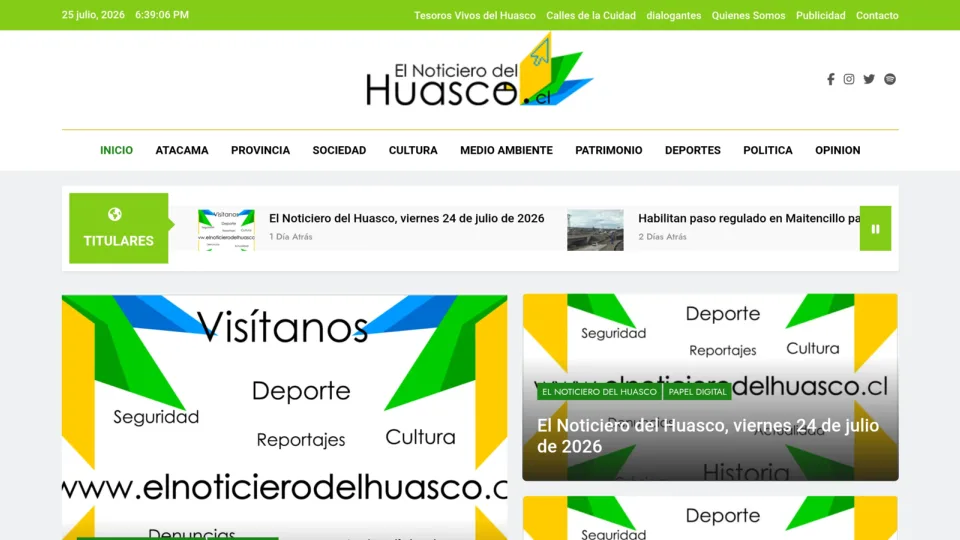Captura de El Noticiero del Huasco