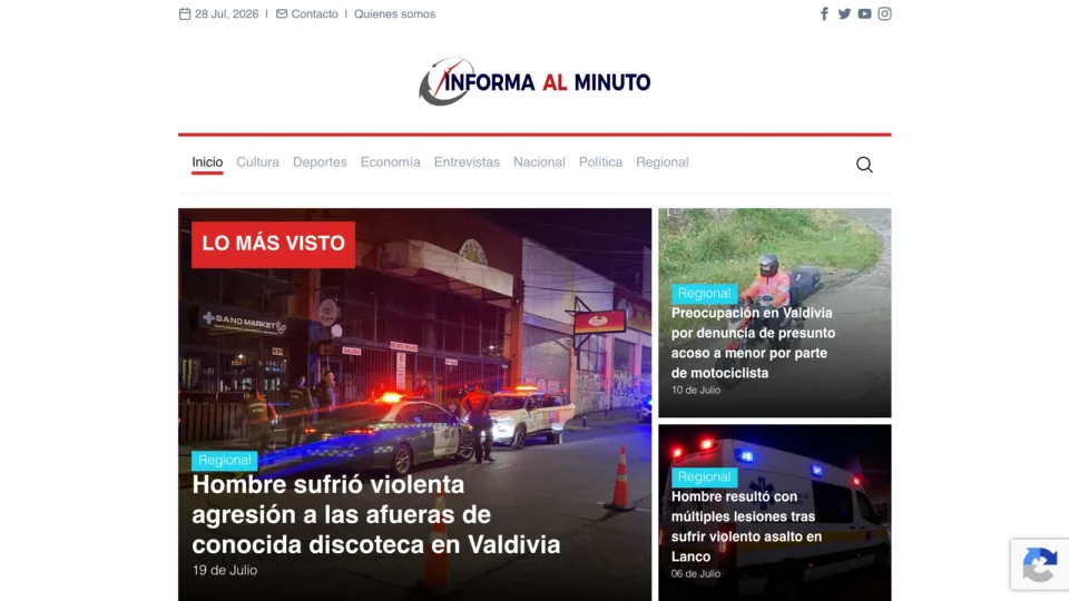 Captura de Informa al Minuto