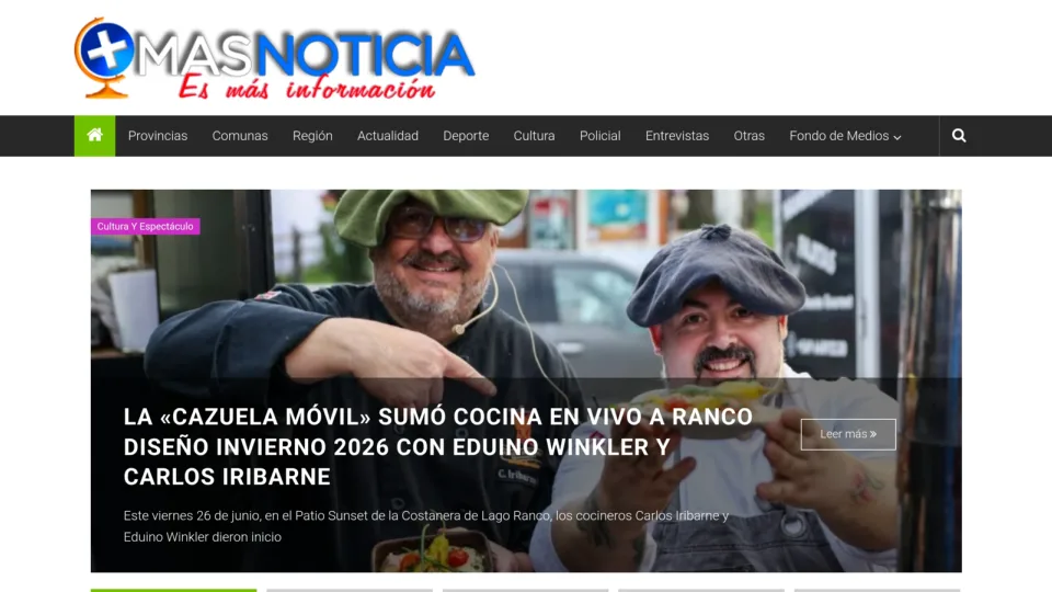 Captura de MÃ¡s Noticia