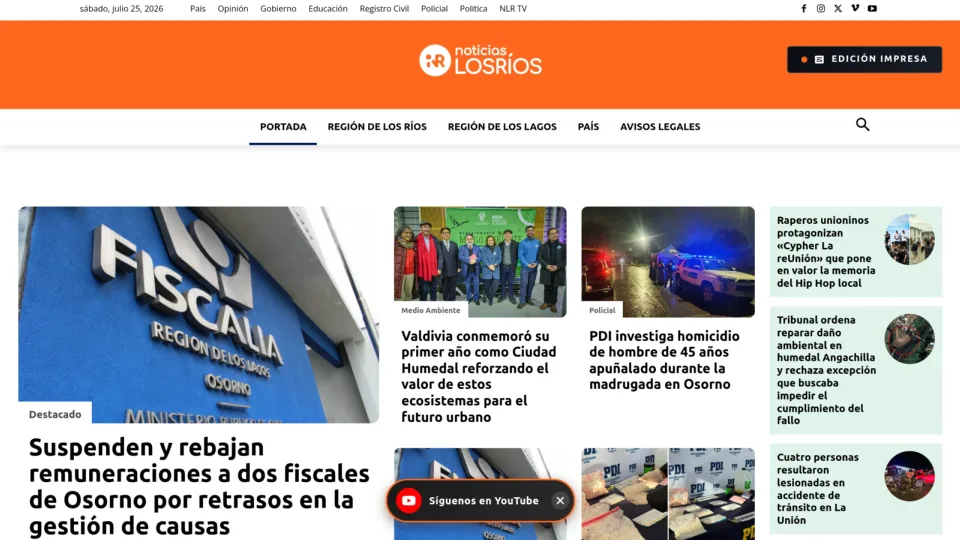 Captura de Noticias Los Ríos