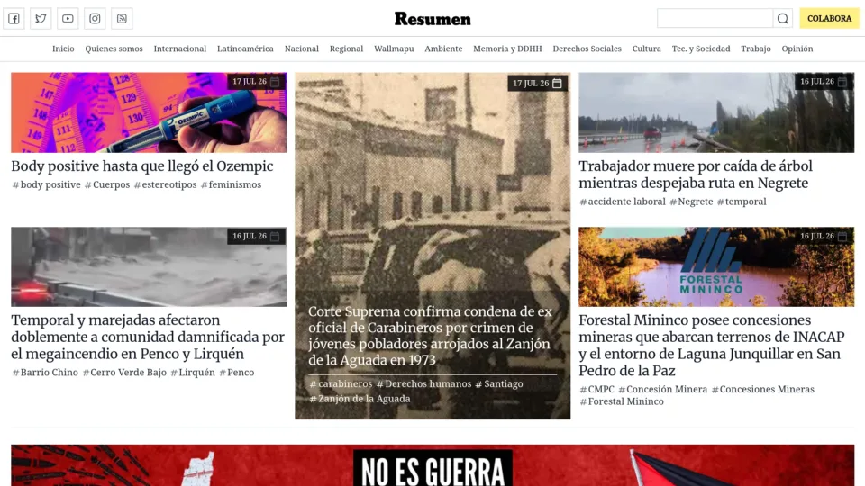 Captura de Resumen