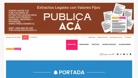 Captura de Temuco Diario