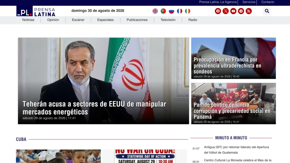 Captura de Prensa Latina