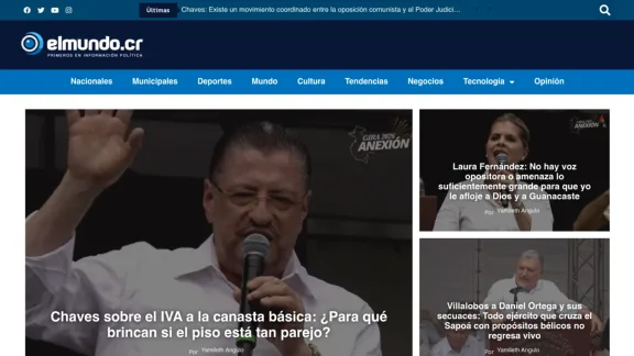 Captura de El Mundo CR