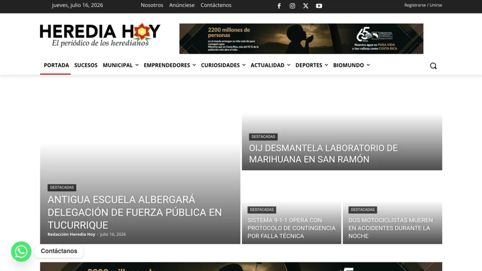 Captura de Heredia Hoy