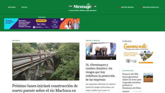Captura de Periódico Mensaje
