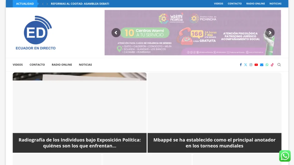 Captura de Ecuador en Directo