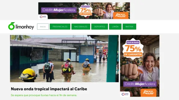 Captura de Limón Hoy