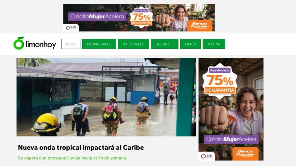 Captura de Limón Hoy
