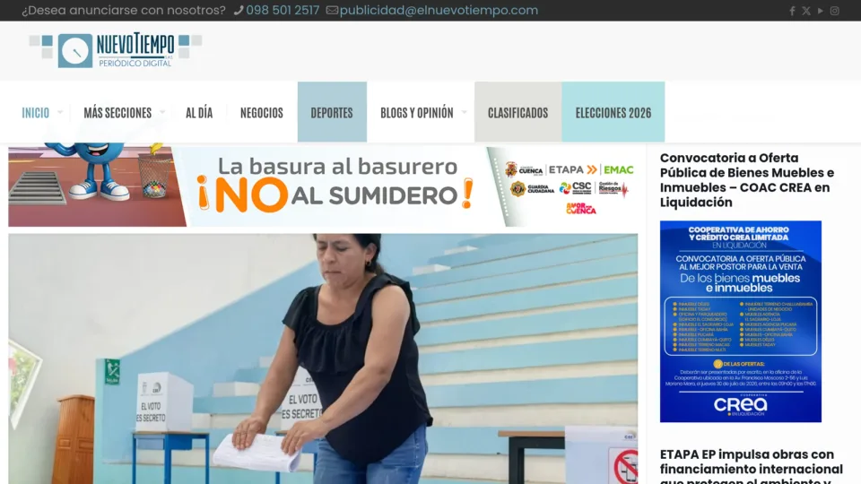 Captura de El Nuevo Tiempo
