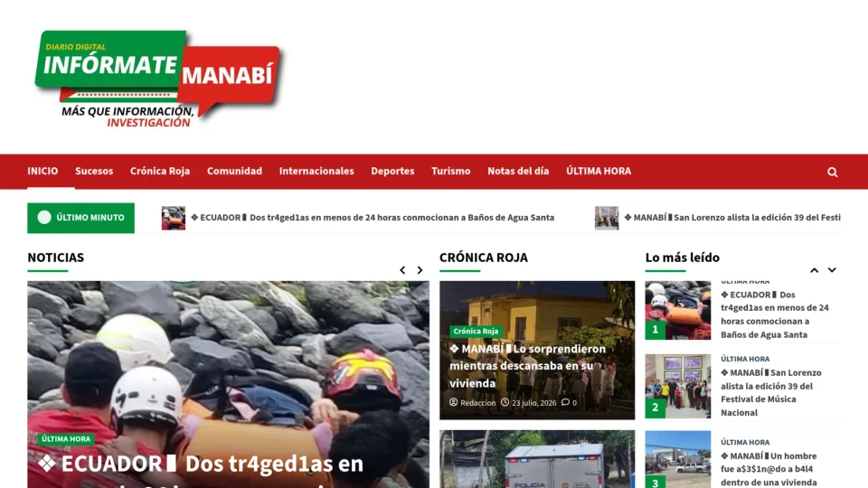 Captura de Infórmate Manabí
