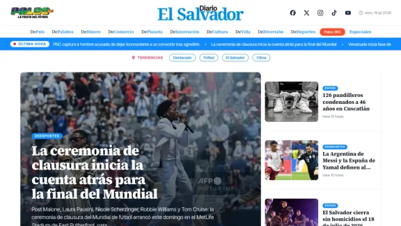 Captura de Diario El Salvador