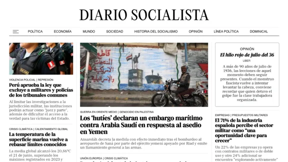 Captura de Diario Socialista