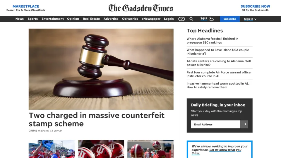 Captura de Gadsden Times