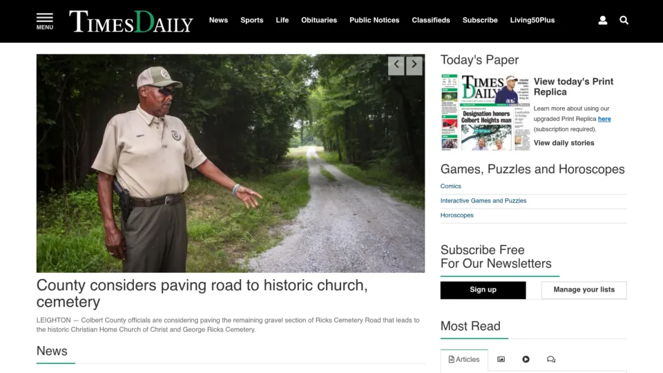 Captura de Times Daily