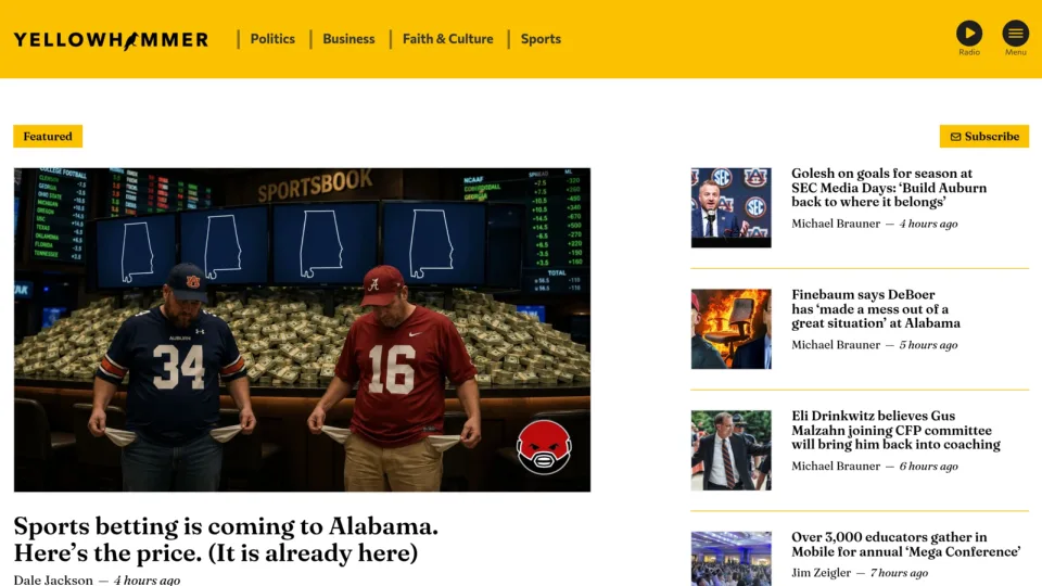 Captura de Yellowhammer News