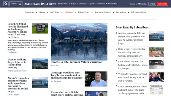 Captura de Anchorage Daily News