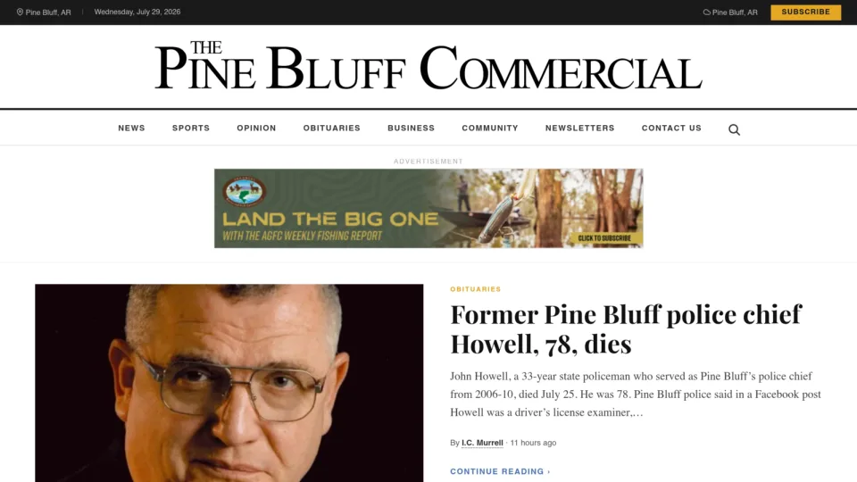 Captura de Pine Bluff Commercial