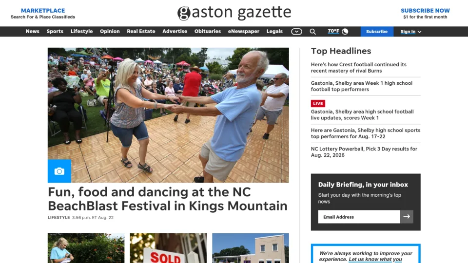 Captura de Gaston Gazette