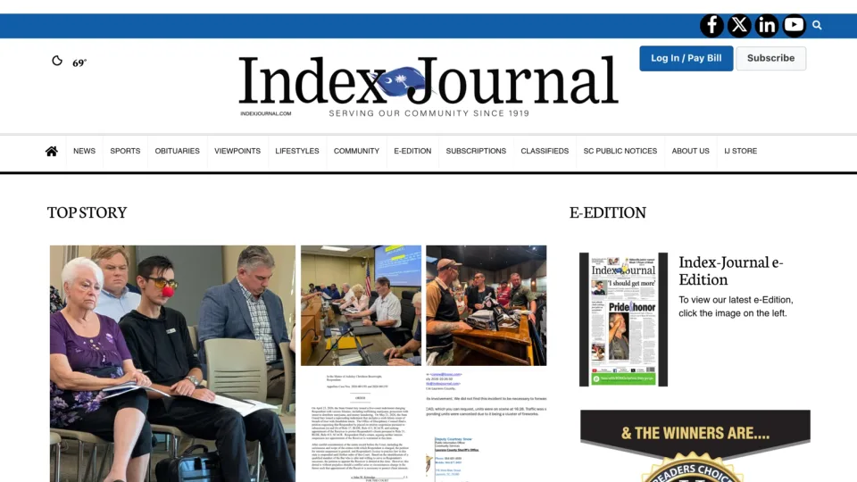 Captura de Index Journal