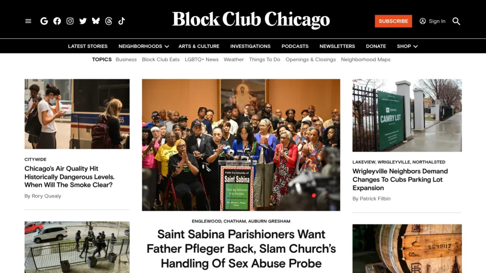 Captura de Block Club Chicago