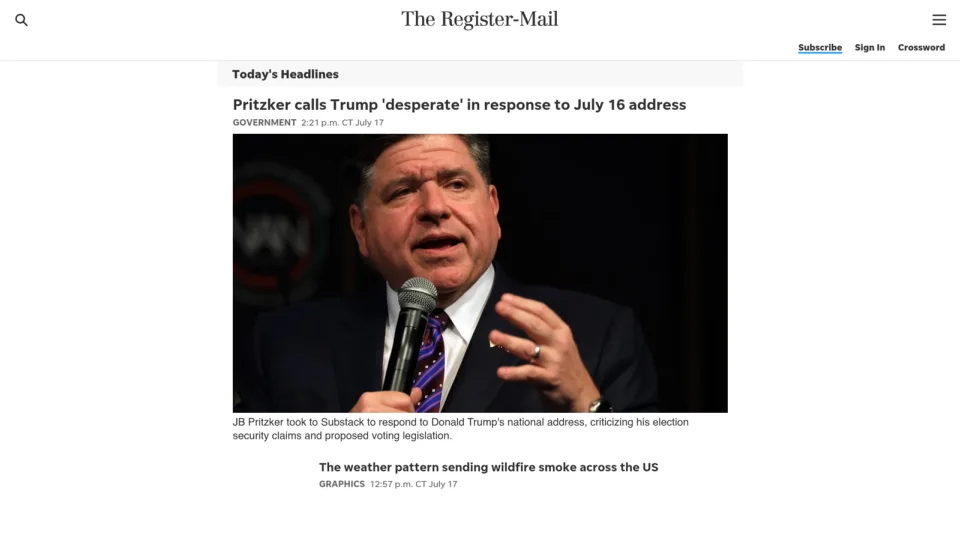 Captura de The Register-Mail