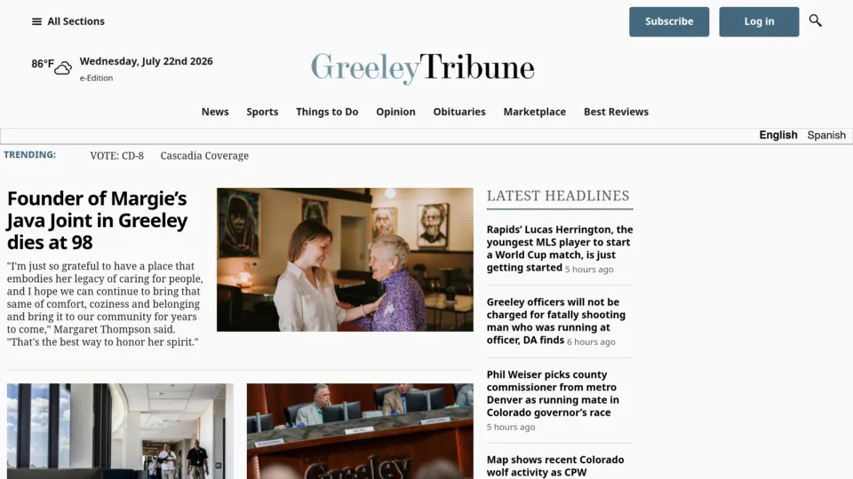 Captura de Greeley Tribune