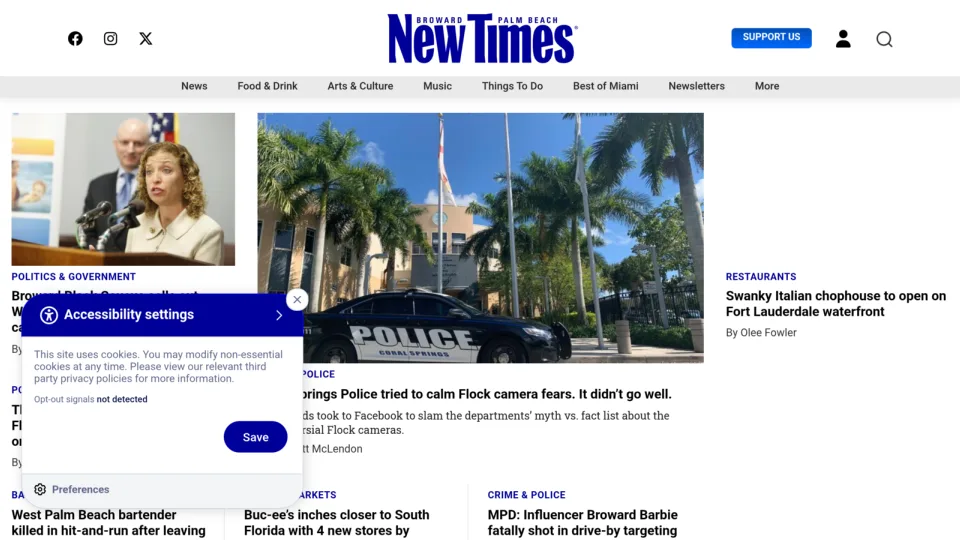 Captura de New Times Broward-Palm Beach