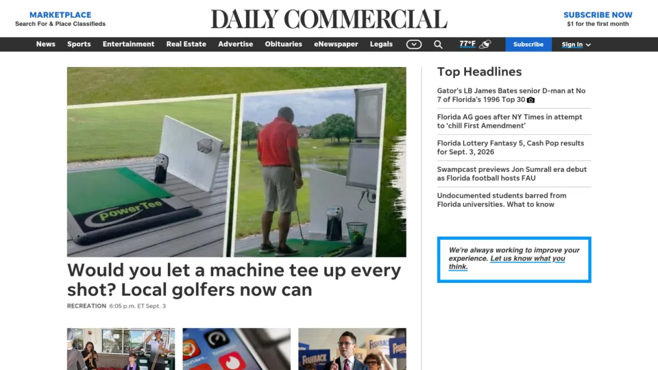 Captura de Daily Commercial