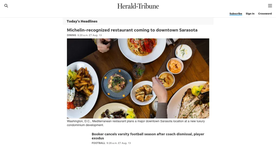 Captura de Herald Tribune