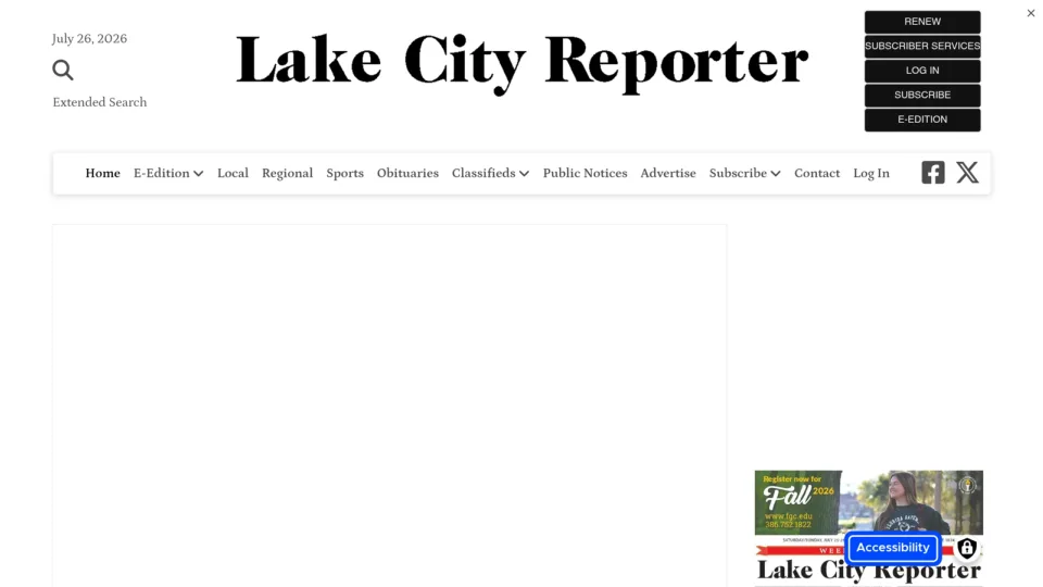 Captura de Lake City Reporter