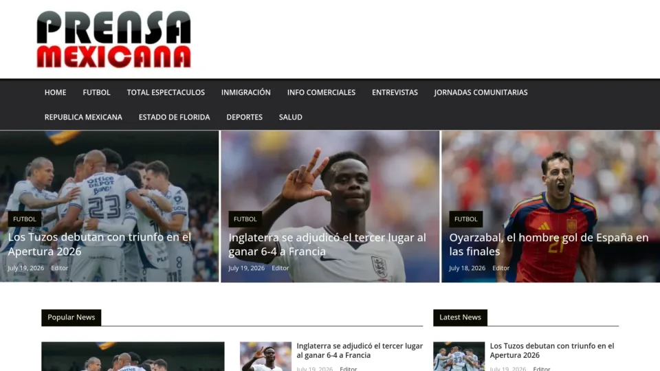 Captura de Prensa Mexicana