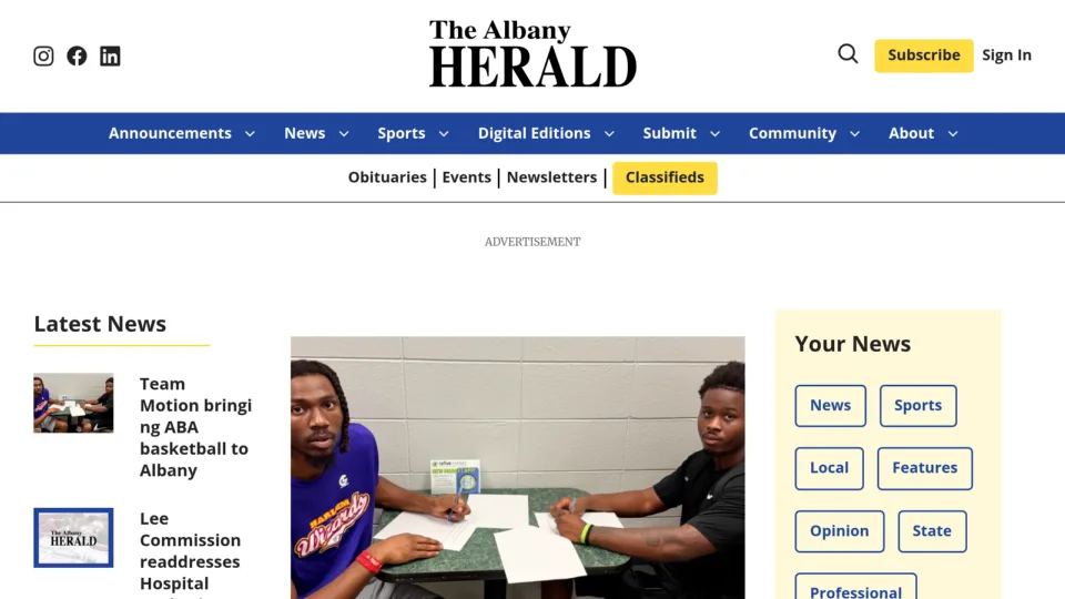 Captura de Albany Herald