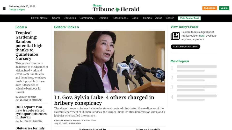 Captura de Hawaii Tribune Herald