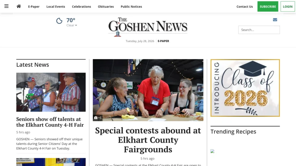 Captura de Goshen News