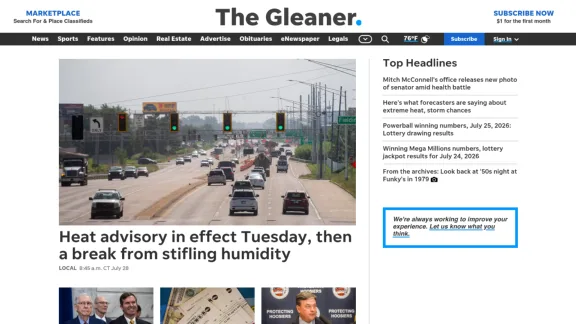 Captura de The Gleaner