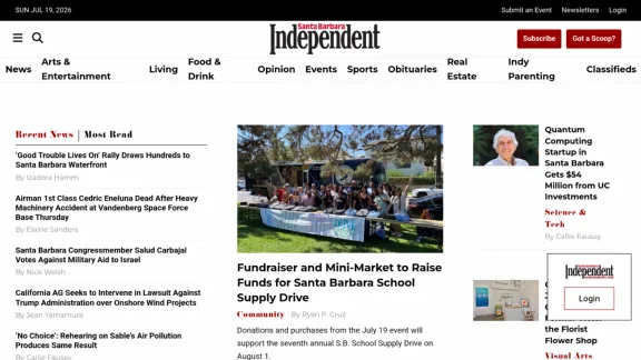 Captura de Santa Barbara Independent