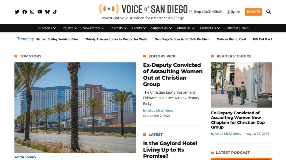 Captura de Voice of San Diego