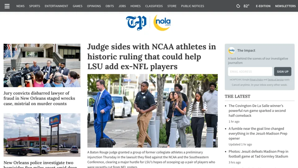 Captura de NOLA.com