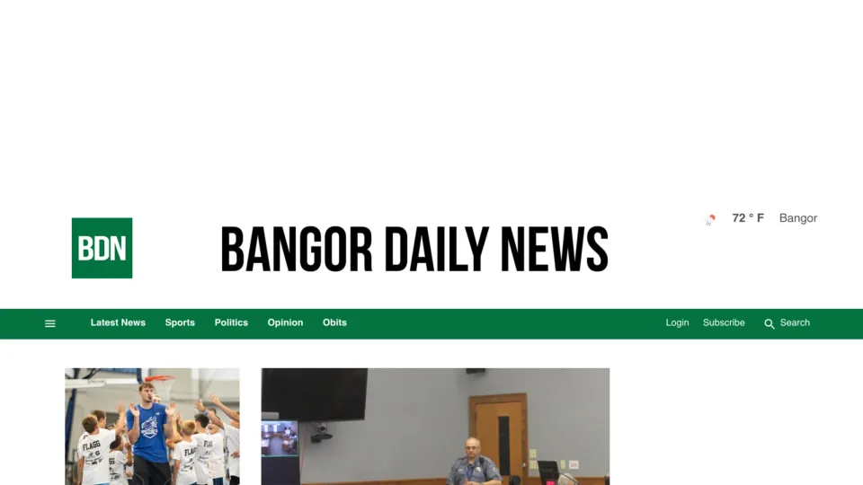 Captura de Bangor Daily News