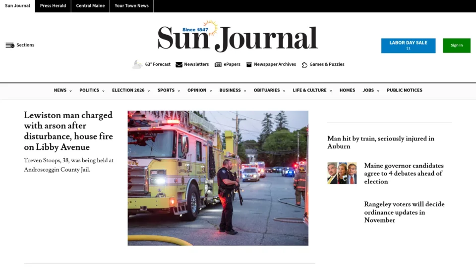 Captura de Sun Journal