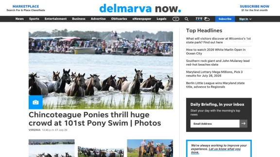 Captura de Delmarva Now