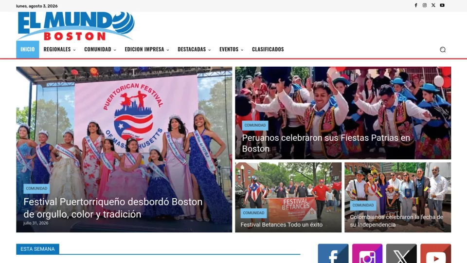 Captura de El Mundo Boston