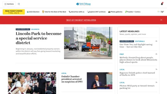 Captura de Duluth News Tribune
